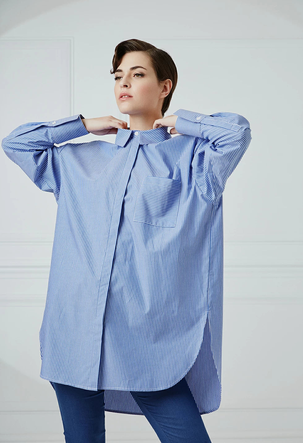 Desiree Ριγέ πουκάμισο oversize