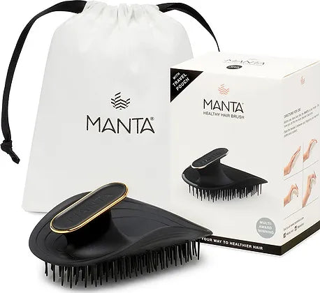 Manta Βούρτσα Healthy Hair Brush Black