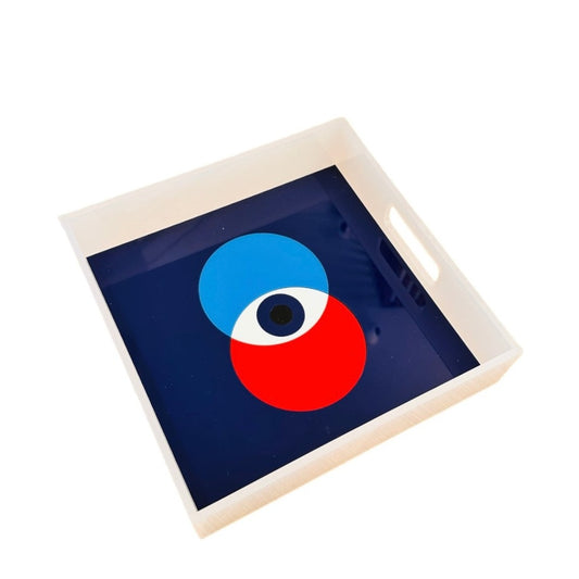 Ioanna M - Red & Blue Eye - Plexi Glass Δίσκος